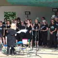 The choir is ready to go, Diss Fest, The Park, Diss, Norfolk - 22nd July 2018