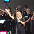 The choir is introduced, Diss Fest, The Park, Diss, Norfolk - 22nd July 2018