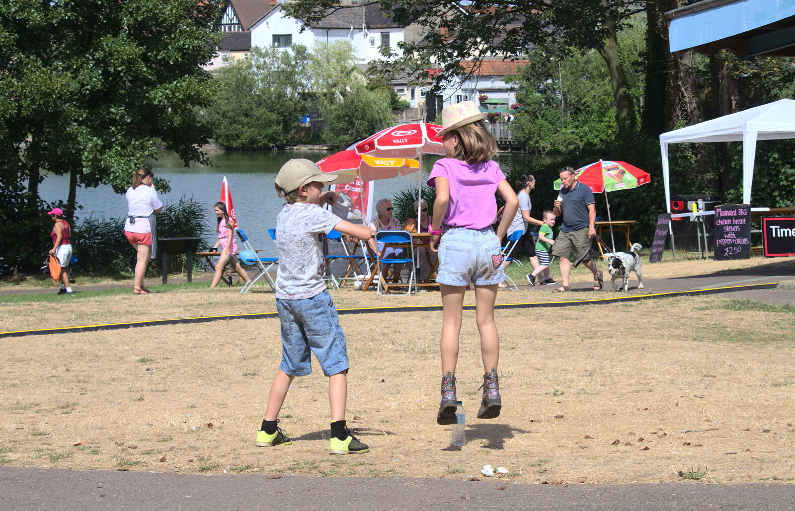 Soph the Roph bounces into the air from Diss Fest, The Park, Diss, Norfolk - 22nd July 2018