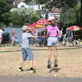 Soph the Roph bounces into the air, Diss Fest, The Park, Diss, Norfolk - 22nd July 2018