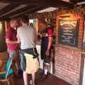 Paul, Phil and Marticle at the bar, The BSCC at The Crown and Hot Summer Days, Diss, Pulham and London - 24th July 2018