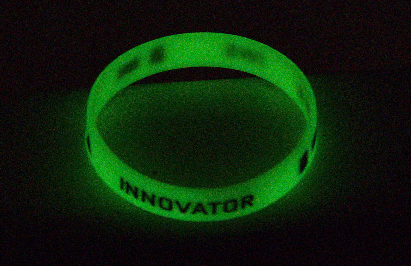 The Hack Week bracelet glows in the dark from The BSCC at The Crown and Hot Summer Days, Diss, Pulham and London - 24th July 2018
