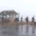 Parallel rain looks like a Monet painting, Blustery Beach Trips, Walkford and Highcliffe, Dorset - 29th July 2018