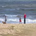 Harry waves his hat around, Blustery Beach Trips, Walkford and Highcliffe, Dorset - 29th July 2018