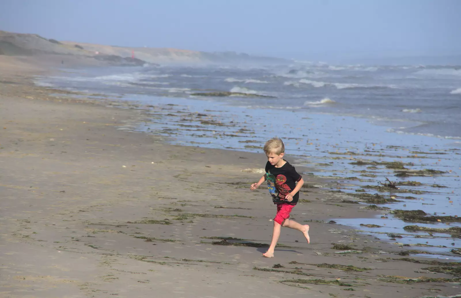 Harry runs around, from Blustery Beach Trips, Walkford and Highcliffe, Dorset - 29th July 2018