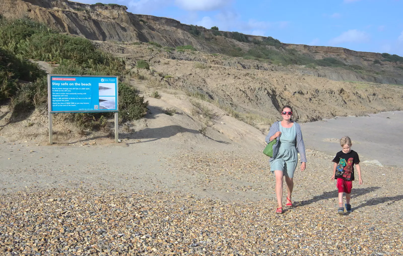 Isobel and Harry, from Blustery Beach Trips, Walkford and Highcliffe, Dorset - 29th July 2018