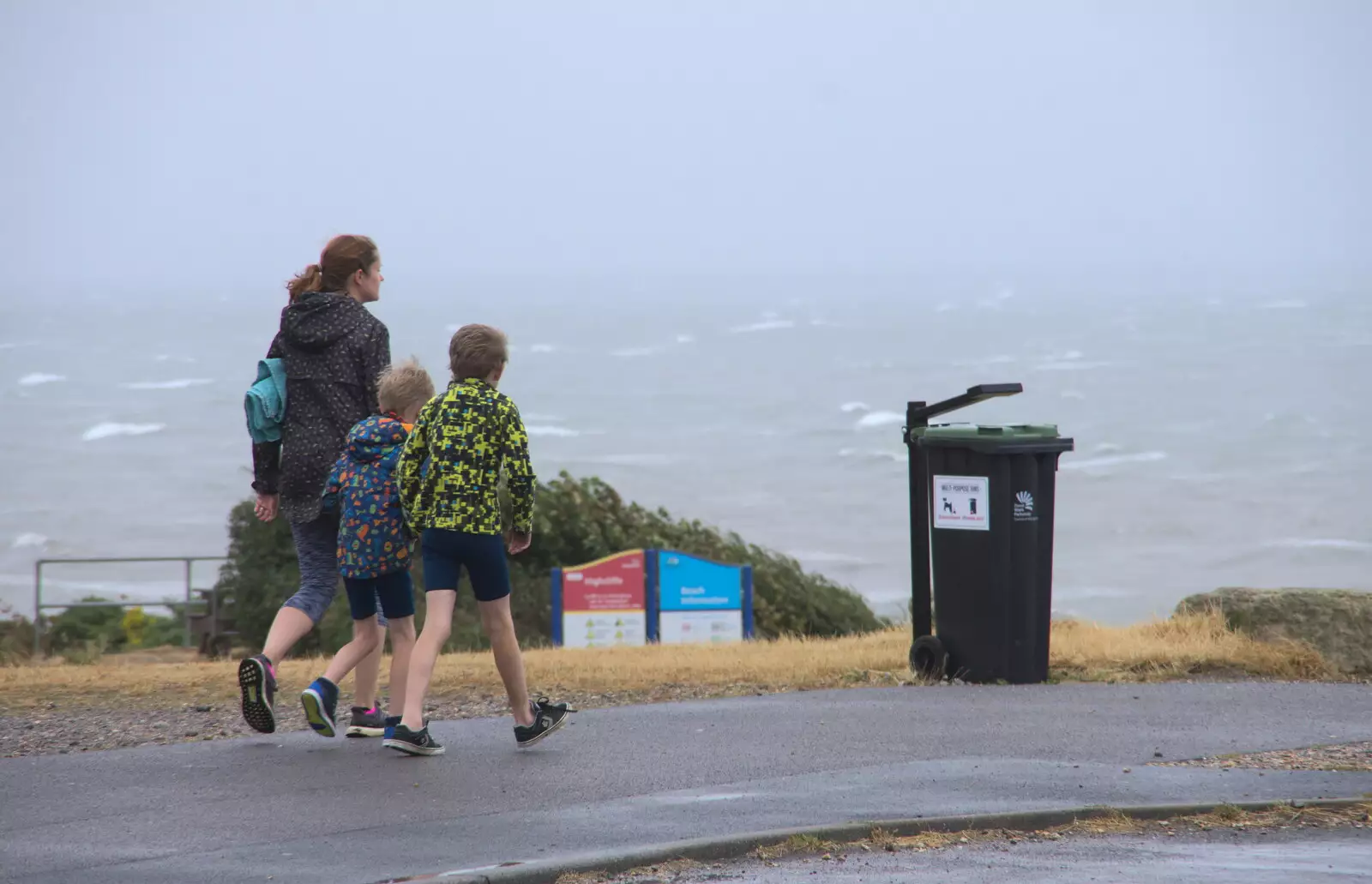 We head off along a windy clifftop, from Blustery Beach Trips, Walkford and Highcliffe, Dorset - 29th July 2018