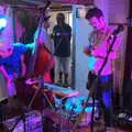 The Shivers set up, The Whiskey Shivers at The Crown, Burston, Norfolk - 1st August 2018