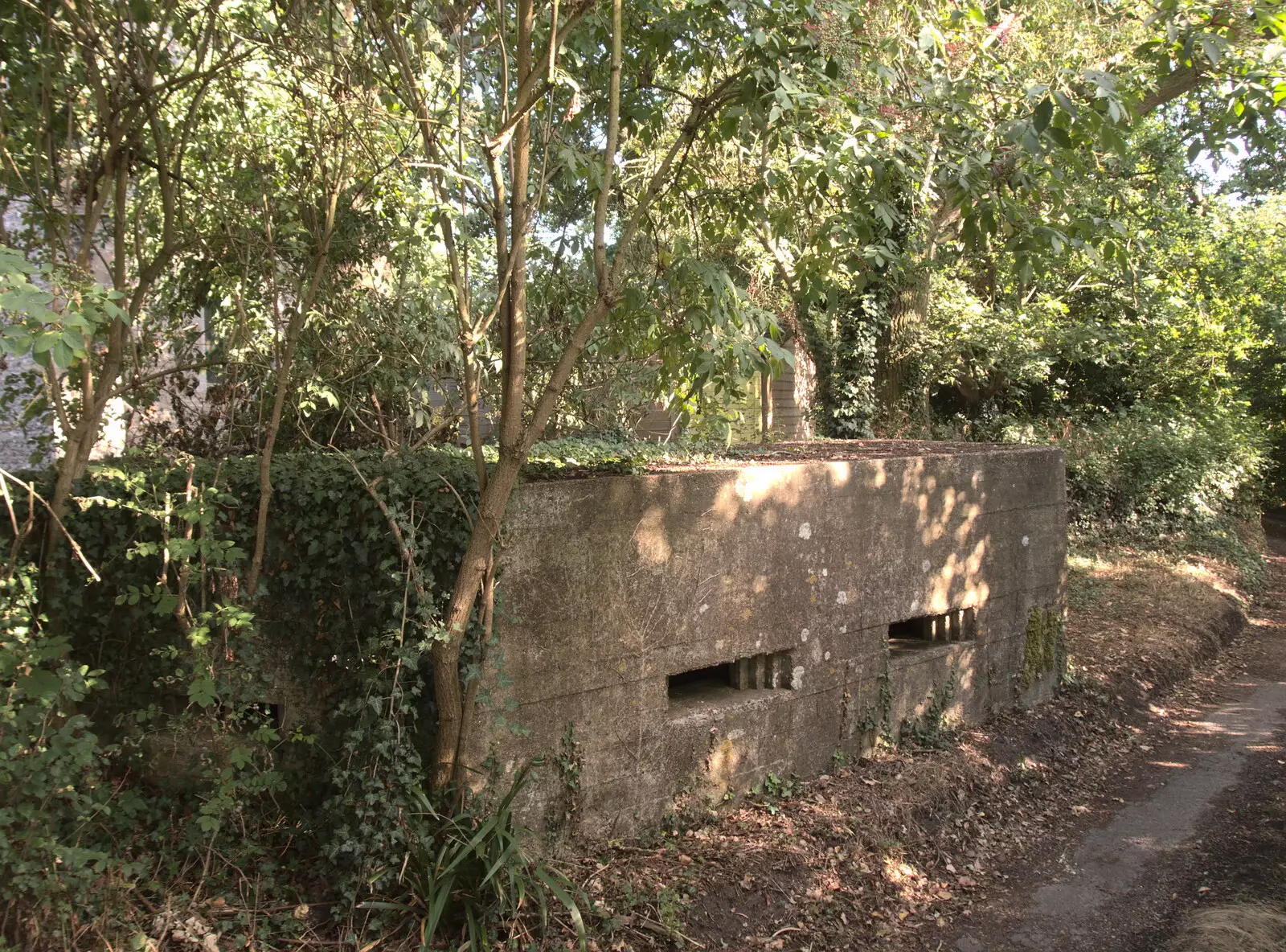 There's a WW2 pill box near the church, from A Trip to Da Gorls, Monkstown Farm, County Dublin, Ireland - 4th August 2018