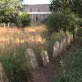 The gravestones are all lined up together, A Trip to Da Gorls, Monkstown Farm, County Dublin, Ireland - 4th August 2018