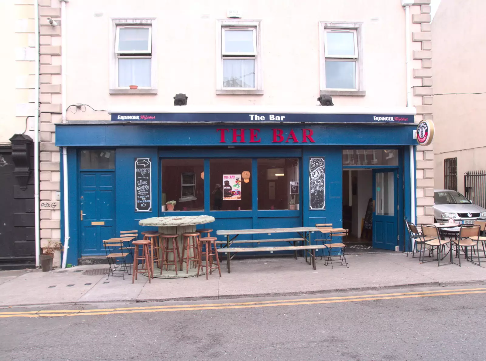 Innovative pub naming: The Bar, from A Trip to Da Gorls, Monkstown Farm, County Dublin, Ireland - 4th August 2018