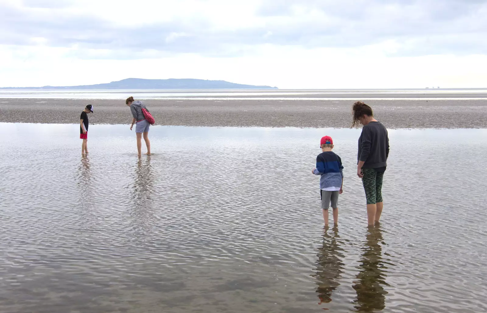 We paddle around in the shallows, from A Trip to Da Gorls, Monkstown Farm, County Dublin, Ireland - 4th August 2018