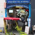 The ramshackle bike outside Blackrock Market, A Trip to Da Gorls, Monkstown Farm, County Dublin, Ireland - 4th August 2018