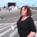 Louise has a fag on again, Beatyard Festival, Dún Laoghaire, County Dublin, Ireland - 5th August 2018