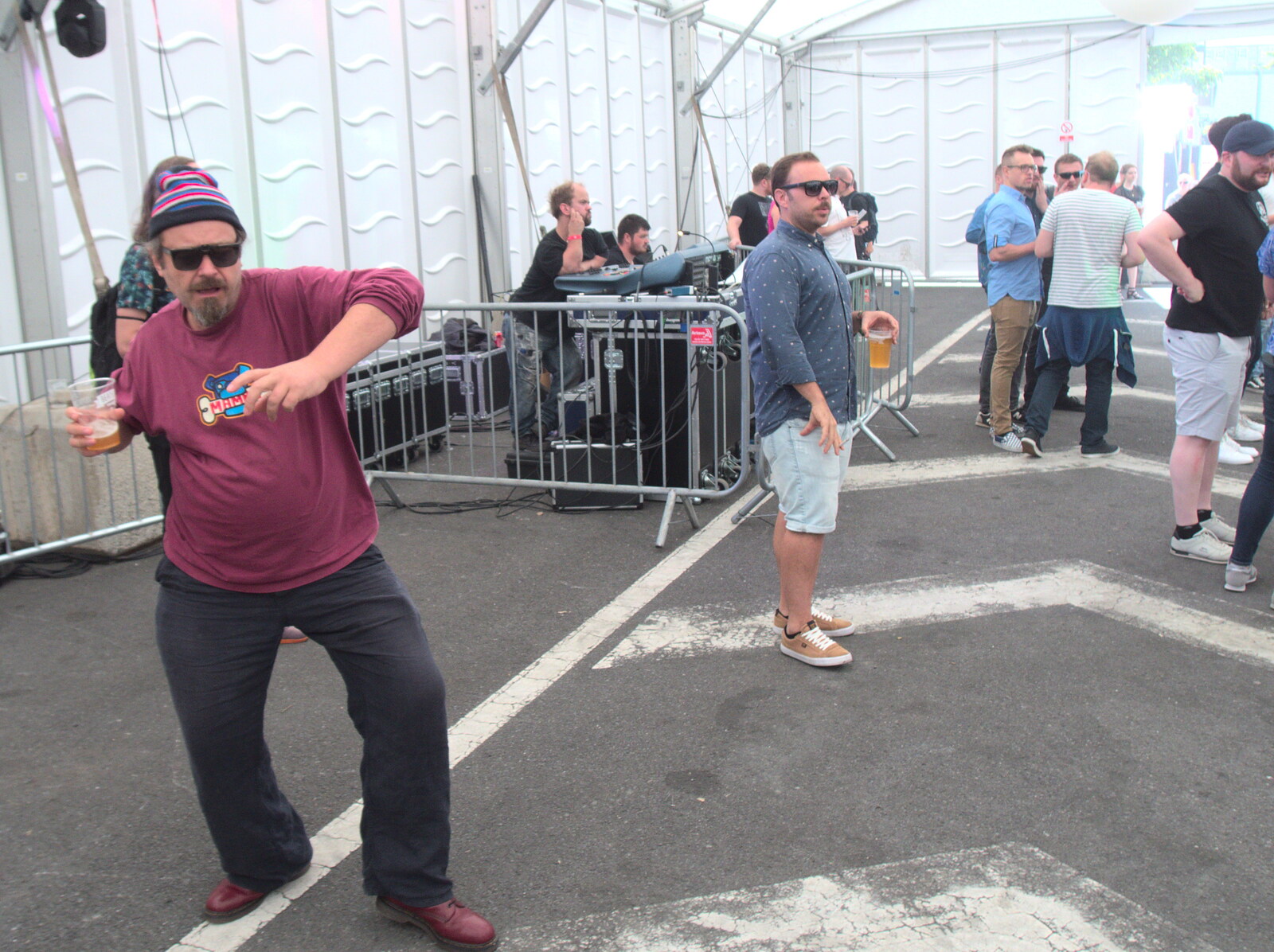 Noddy throws some shapes from Beatyard Festival, Dún Laoghaire, County Dublin, Ireland - 5th August 2018