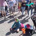 The boys sit on the ground, Beatyard Festival, Dún Laoghaire, County Dublin, Ireland - 5th August 2018