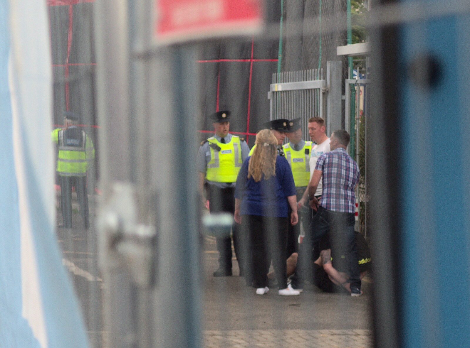 The gardai bring down some drug dealer or something from Beatyard Festival, Dún Laoghaire, County Dublin, Ireland - 5th August 2018