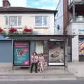 The next day, Louise and Isobel wait for the bus, Beatyard Festival, Dún Laoghaire, County Dublin, Ireland - 5th August 2018