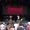 Confidence Man are doing a work-out routine, Beatyard Festival, Dún Laoghaire, County Dublin, Ireland - 5th August 2018