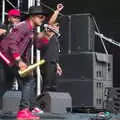 Fun with a giant golden champagne bottle, Beatyard Festival, Dún Laoghaire, County Dublin, Ireland - 5th August 2018