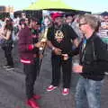 The Sugar Hill Gang work the crowds after their spot, Beatyard Festival, Dún Laoghaire, County Dublin, Ireland - 5th August 2018