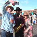 Wayne and Caro get a selfie, Beatyard Festival, Dún Laoghaire, County Dublin, Ireland - 5th August 2018