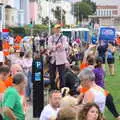 Some dude looks out over the sea of orange, The Dún Laoghaire 10k Run, County Dublin, Ireland - 6th August 2018