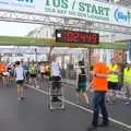 The runners gather behind the start line, The Dún Laoghaire 10k Run, County Dublin, Ireland - 6th August 2018