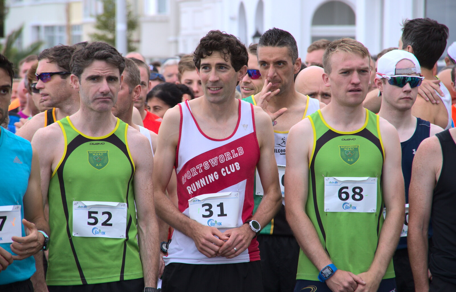 The runners prepare from The Dún Laoghaire 10k Run, County Dublin, Ireland - 6th August 2018