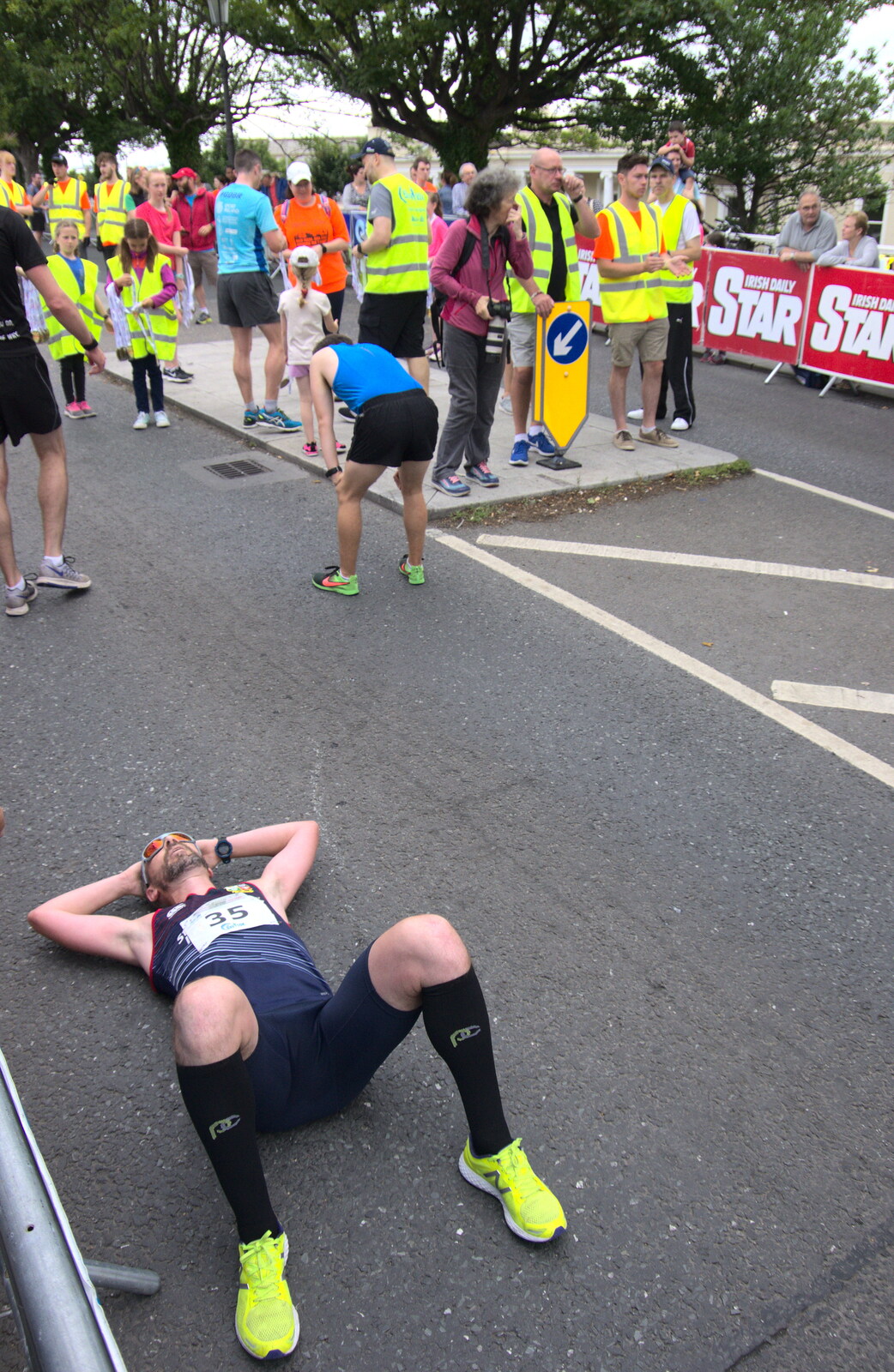 It's all a bit much for some from The Dún Laoghaire 10k Run, County Dublin, Ireland - 6th August 2018