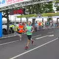 James crosses the line, The Dún Laoghaire 10k Run, County Dublin, Ireland - 6th August 2018