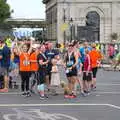 Runner gather near the DART station, The Dún Laoghaire 10k Run, County Dublin, Ireland - 6th August 2018