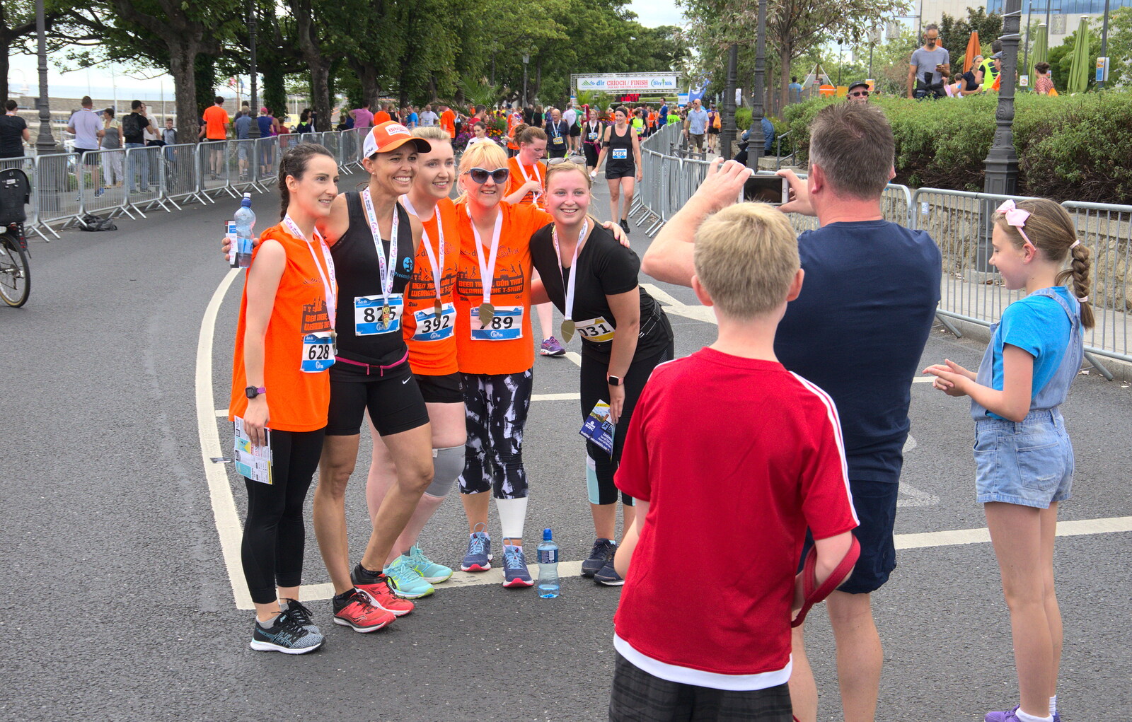 A group photo from The Dún Laoghaire 10k Run, County Dublin, Ireland - 6th August 2018