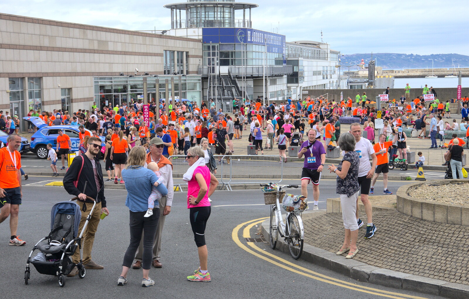 Milling around by the harbour building from The Dún Laoghaire 10k Run, County Dublin, Ireland - 6th August 2018