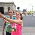 Isobel does a selfie with Jamie, The Dún Laoghaire 10k Run, County Dublin, Ireland - 6th August 2018