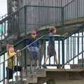 The boys on the bridge over the DART, The Dún Laoghaire 10k Run, County Dublin, Ireland - 6th August 2018