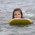 Annalua on a body-board, The Dún Laoghaire 10k Run, County Dublin, Ireland - 6th August 2018