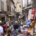 The crowded streets, near the Porte Narbonnaise, A Trip to Carcassonne, Aude, France - 8th August 2018