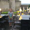 Fred stands on the balcony, A Trip to Carcassonne, Aude, France - 8th August 2018