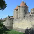 The outside walls of the Cité, A Trip to Carcassonne, Aude, France - 8th August 2018