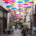 There's a display featuring hundreds of umbrellas, A Trip to Carcassonne, Aude, France - 8th August 2018