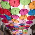 Umbrellas over the street, A Trip to Carcassonne, Aude, France - 8th August 2018