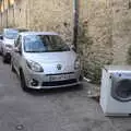 Someone has badly parked their washing machine, Abbaye Sainte-Marie de Lagrasse and The Lac de la Cavayère, Aude, France - 10th August