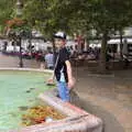 A fancy fountain in Place Carnot, Abbaye Sainte-Marie de Lagrasse and The Lac de la Cavayère, Aude, France - 10th August