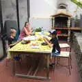 Lunch on the patio, Abbaye Sainte-Marie de Lagrasse and The Lac de la Cavayère, Aude, France - 10th August