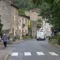 The town of Lagrasse, Abbaye Sainte-Marie de Lagrasse and The Lac de la Cavayère, Aude, France - 10th August