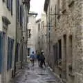 Back alleys of Lagrasse, Abbaye Sainte-Marie de Lagrasse and The Lac de la Cavayère, Aude, France - 10th August