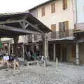 The old market square, Abbaye Sainte-Marie de Lagrasse and The Lac de la Cavayère, Aude, France - 10th August