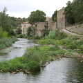 On the river, Abbaye Sainte-Marie de Lagrasse and The Lac de la Cavayère, Aude, France - 10th August