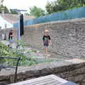 Harry on the path at the house, Abbaye Sainte-Marie de Lagrasse and The Lac de la Cavayère, Aude, France - 10th August